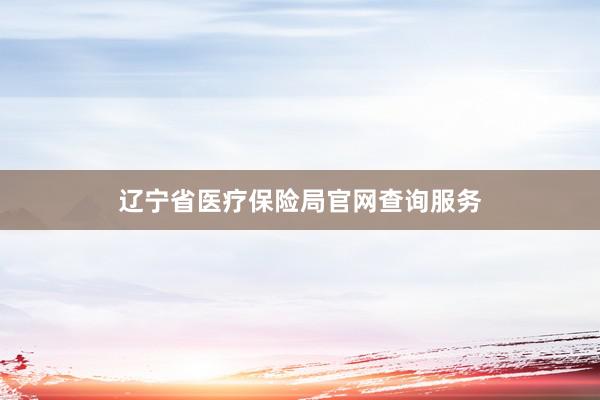 辽宁省医疗保险局官网查询服务